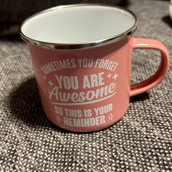 NWOT You Are Awesome Metal Coffee Mug - Picture 2 of 6